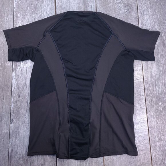 Helly Hansen Mens 1/4 Zip Training Jersey Size Large Gray Short Sleeve Stretch - Picture 2 of 7